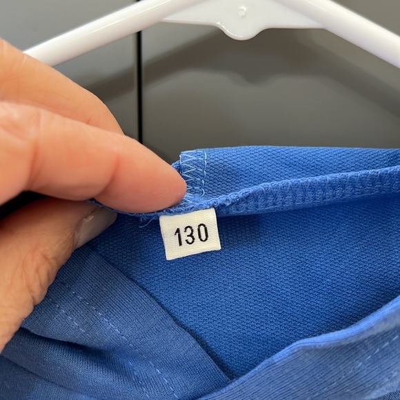 {Baby Fashion}Kids 7/8 (130)Light Blue Cartoon Hooded T-shirt - Picture 2 of 4